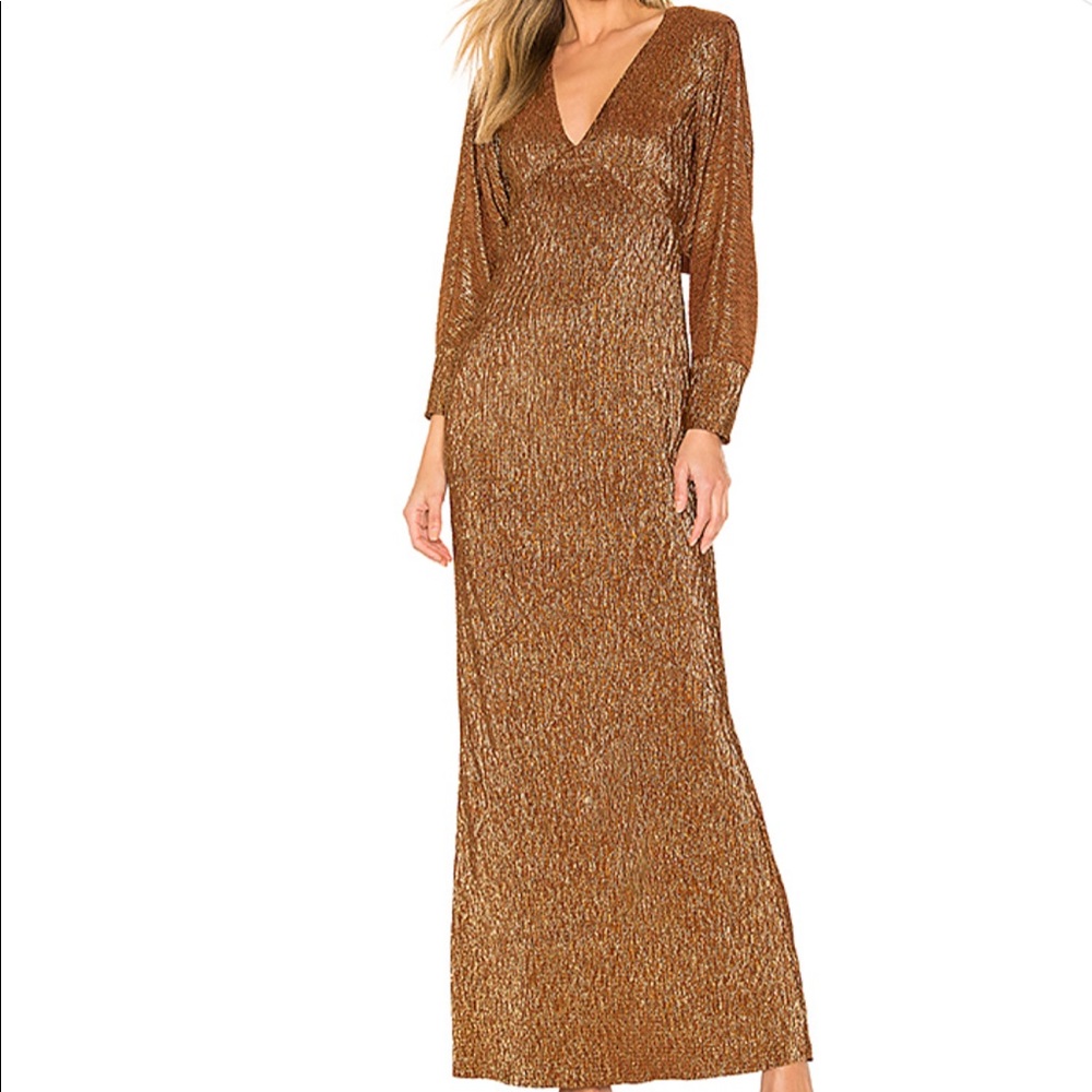 House of Harlow Alin Dress in bronze